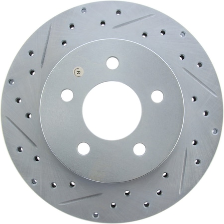 Centric Parts Select Drilled/Slotted Brake Rotor, 227.61021R 227.61021R